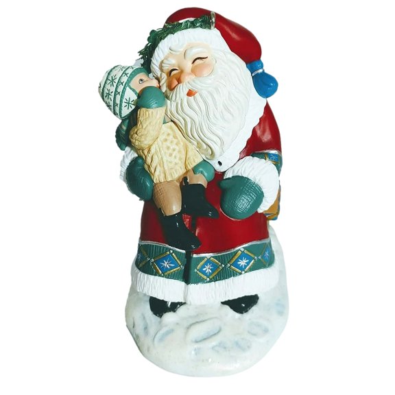 Hallmark Sittin On Santa's Lap Record Childs Voice Tree Ornament