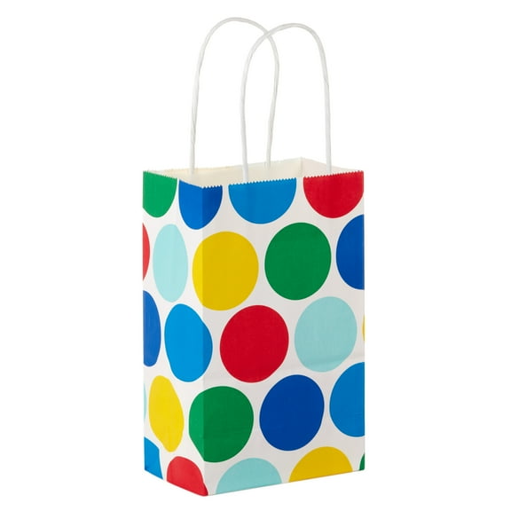 Hallmark Small Gift Bag (Rainbow Polka Dots)