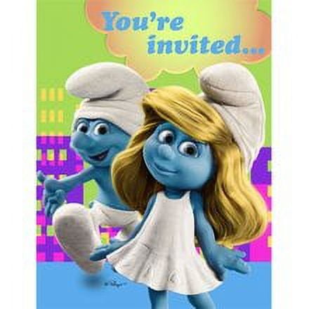 Hallmark Smurfs Invitations