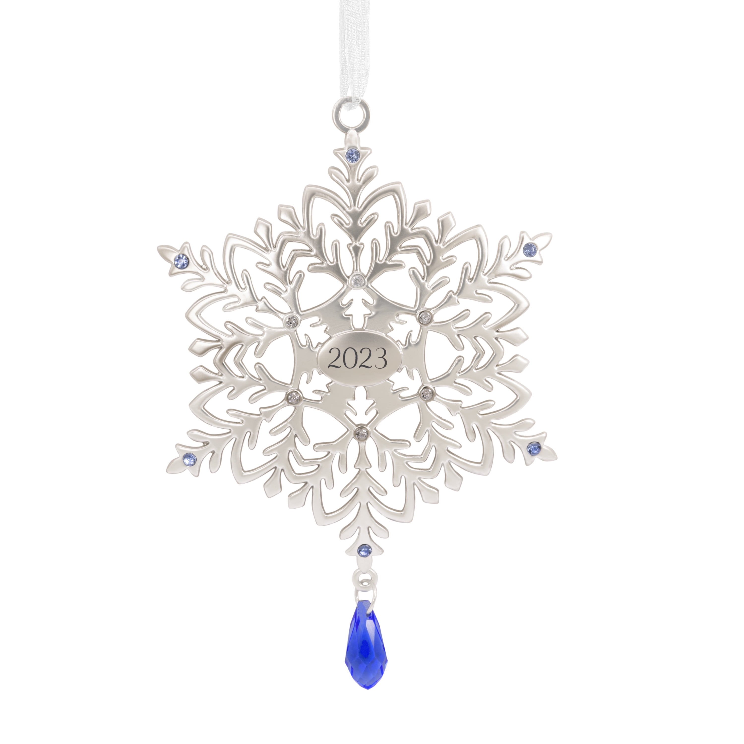 Hallmark Snowflake 2023 Premium Metal Christmas Ornament, 0.14lbs