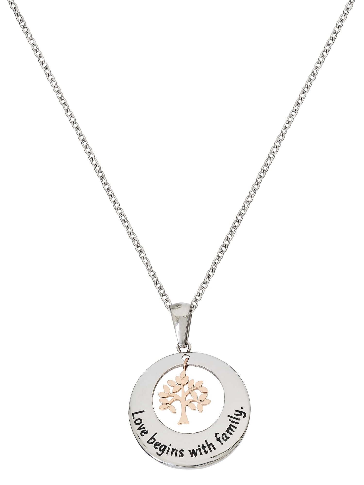 Hallmark Connections Stainless Steel Tree of Life Pendant Necklace 18 Inch