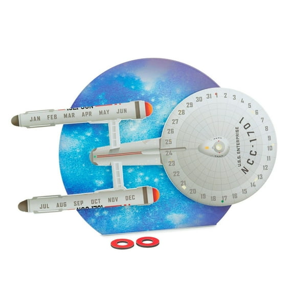 Hallmark Star Trek U.S.S. Enterprise Magnetic Perpetual Calendar