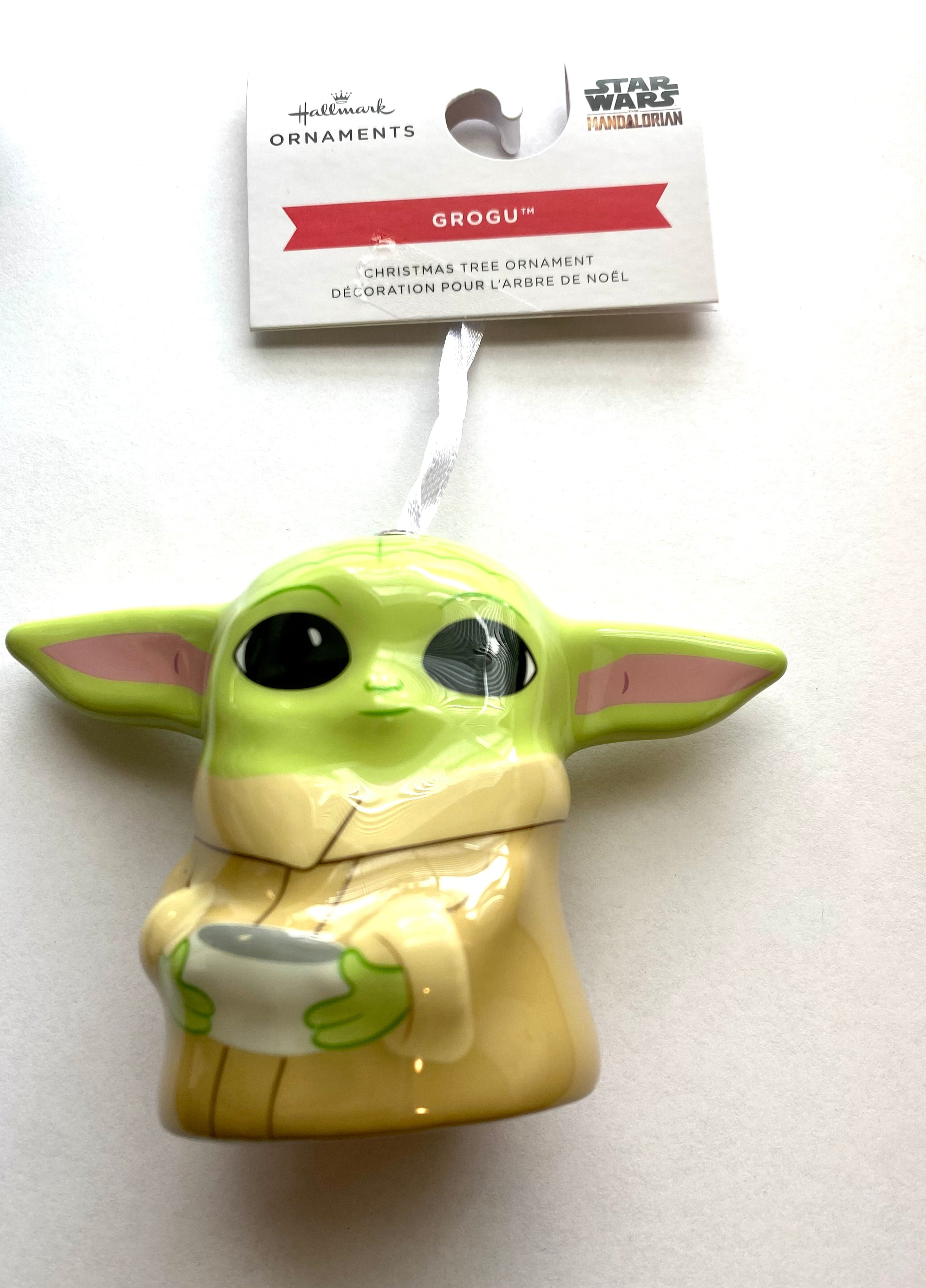Hallmark Star Wars Mandalorian Grogu Decoupage Christmas Ornament New