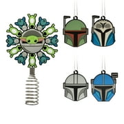 Hallmark Star Wars: The Mandalorian Mini Christmas Tree Topper and Ornaments, Set of 5