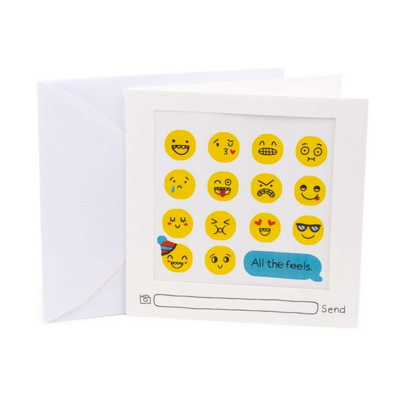 Hallmark Studio Ink Birthday Card (Emoji Stickers)