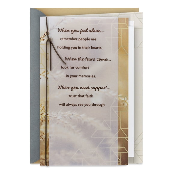 Hallmark Sympathy Card (Faith Will Always See You Through)