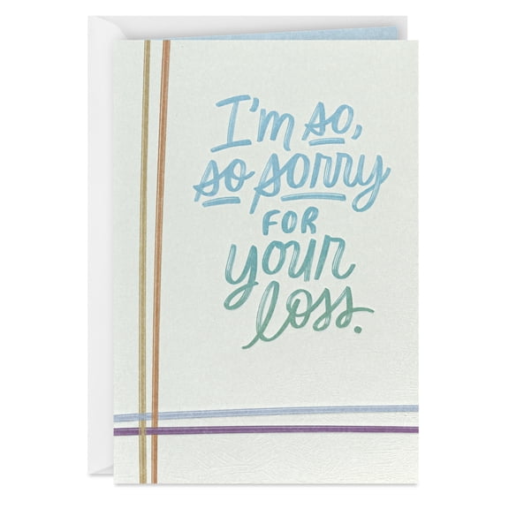Hallmark Sympathy Card (I'm So, So Sorry)