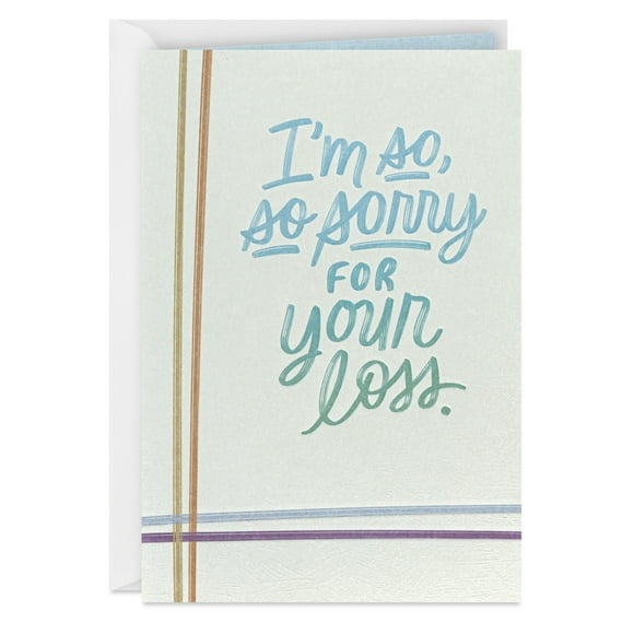 Hallmark Sympathy Card (I'm So, So Sorry)