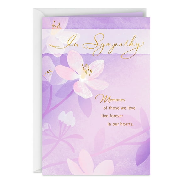 Hallmark Sympathy Card (Our Loved Ones Are in Our Hearts Forever)