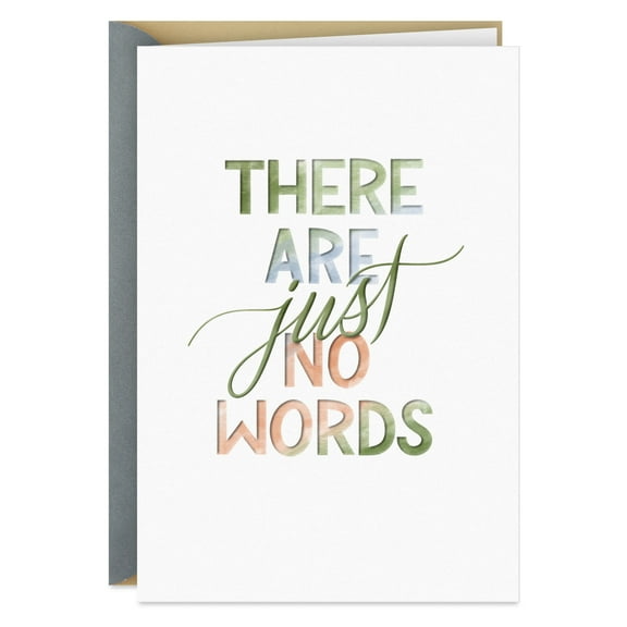 Hallmark Sympathy Card (There Are No Words)