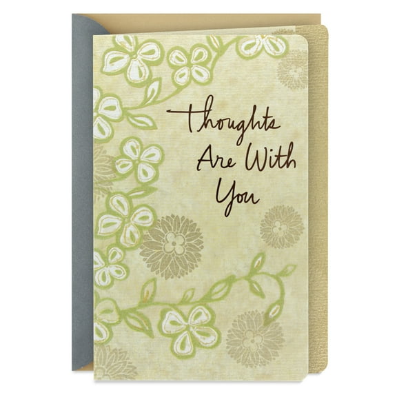 Hallmark Sympathy Card (Thoughts Are With You)