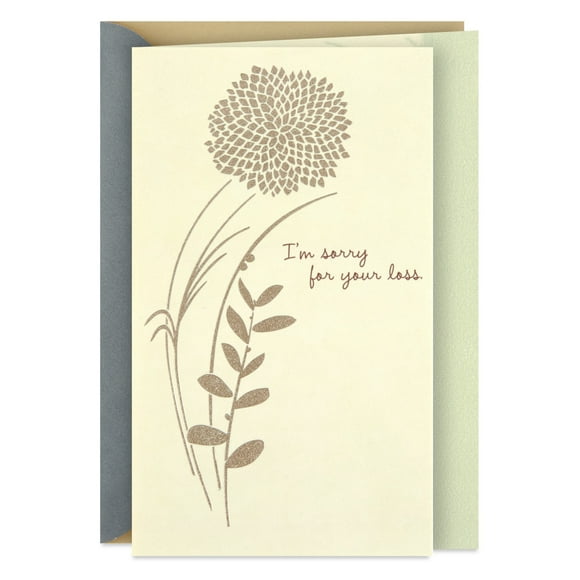 Hallmark Sympathy Card for Loss of Loved One (A Word of Friendship and Caring)