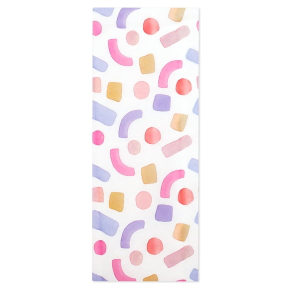 Hallmark Tissue Paper (Lavender and Cut Paper Confetti) 6 sheets total