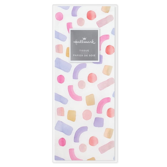 Hallmark Tissue Paper (Lavender and Cut Paper Confetti) 6 sheets total