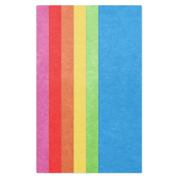Hallmark 6-Pack Assorted Tissue Paper (Rainbow Colors) 42 sheets