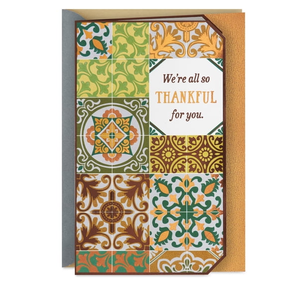 Hallmark Thank You Card From Us (Tile Mosaic)