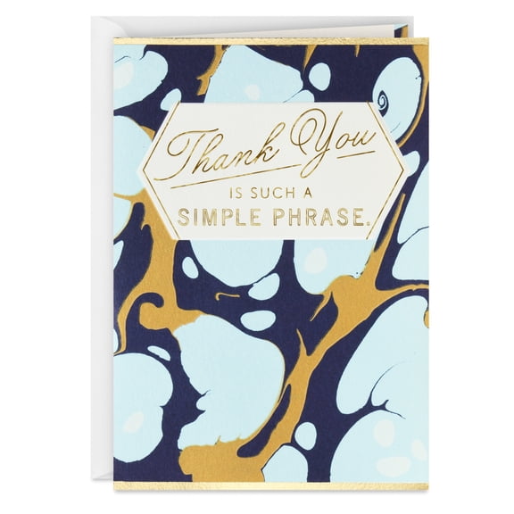 Hallmark Thank-You Card (Simple Phrase With World of Meaning)