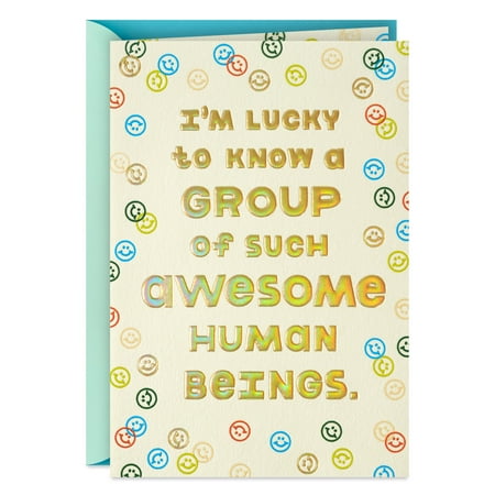 Hallmark Thank You Card for Group (Awesome Group of Human Beings)