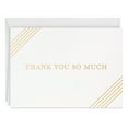 thumbnail image 1 of Hallmark Thank-You Notes (Diagonal Gold Stripes), 40 ct., 1 of 7