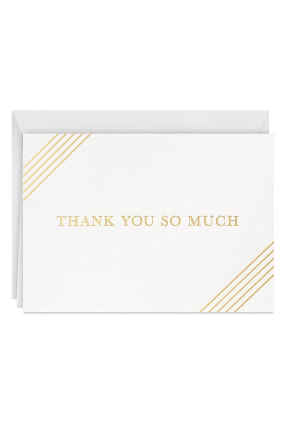 Thank-You Notes (Diagonal Gold Stripes), 40 ct.