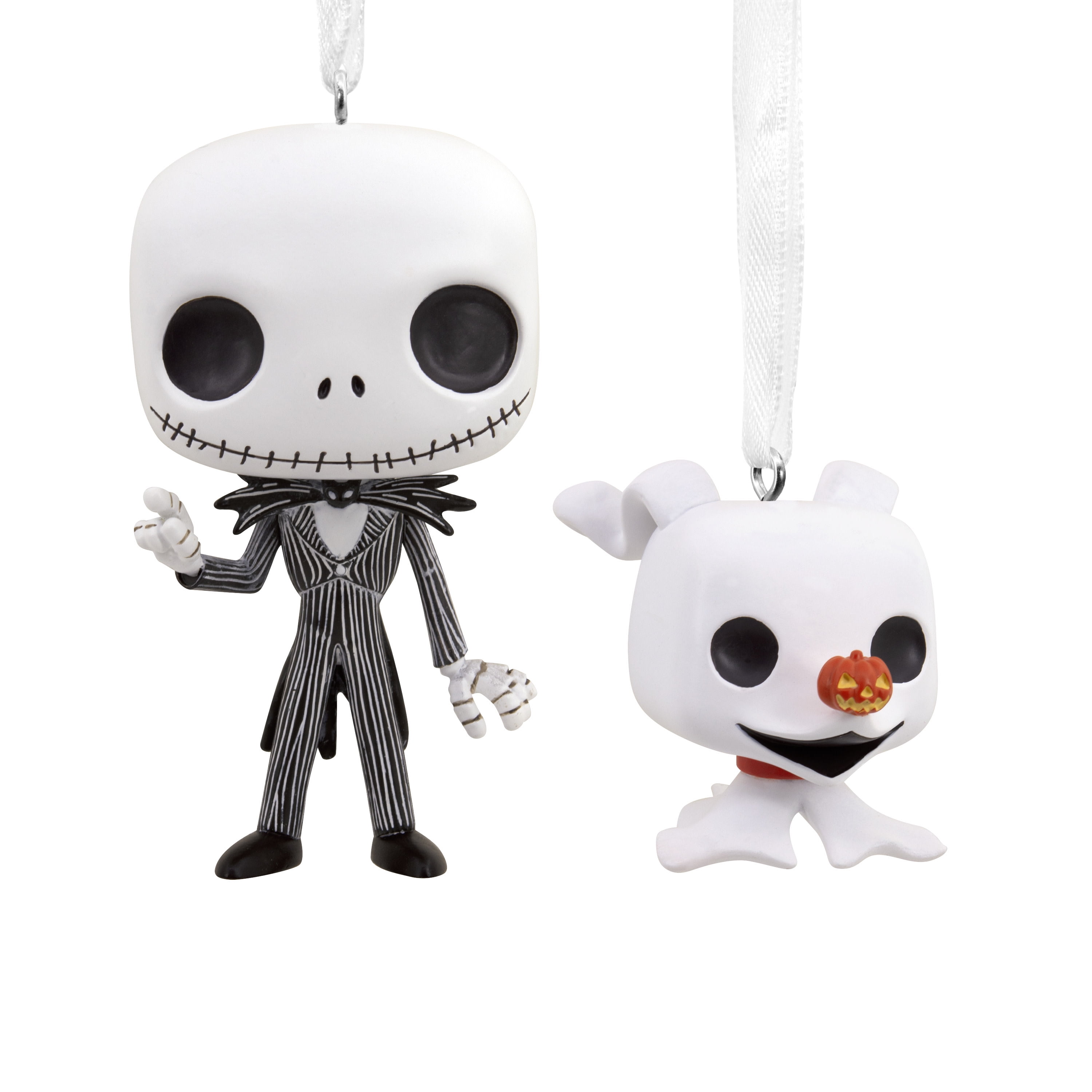 Hallmark The Nightmare Before Christmas Jack and Zero Funko POP! Christmas Ornaments, 2, 0.32lbs