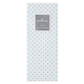 Hallmark Tissue Paper (Blue Swiss Dots on White) 6 sheets