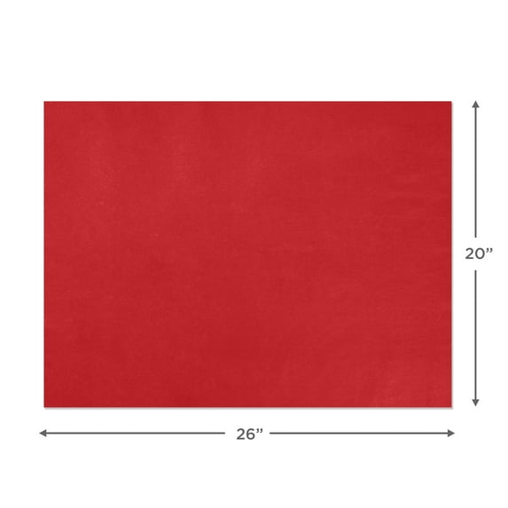 Hallmark Tissue Paper (Cherry Red) 6 Sheets for Birthdays, Christmas, Valentine's Day, Bridal Showers or Any Occasion