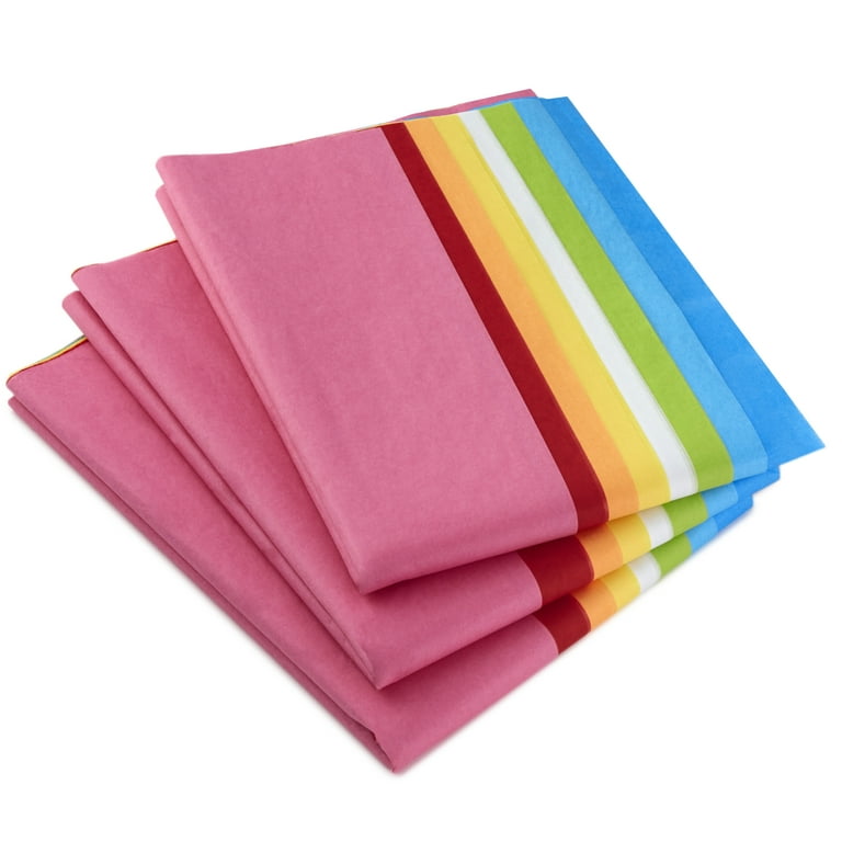 Rainbow Fluffy Tissue Paper Decorations