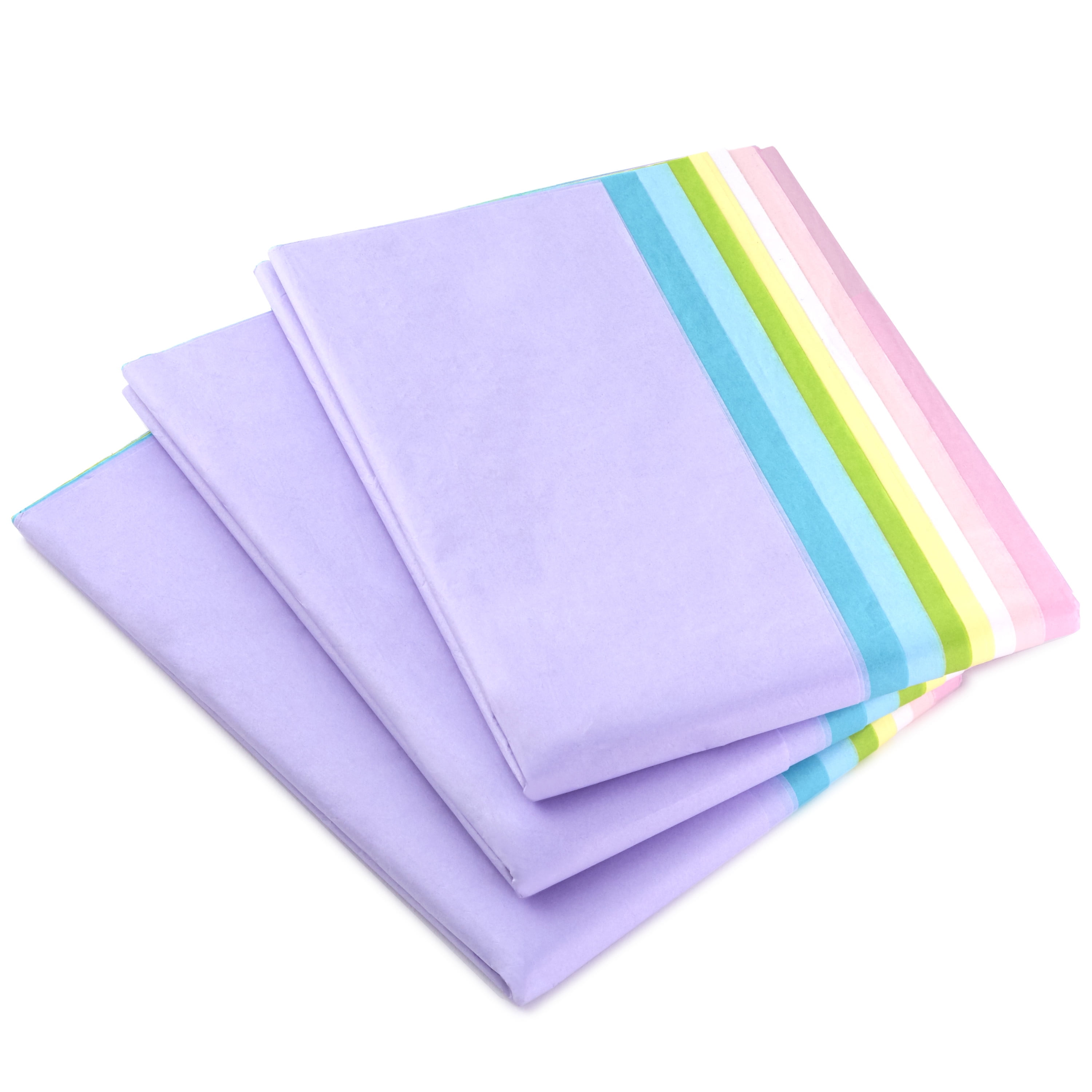 Hallmark Tissue Paper (Pastel Rainbow, 8 Colors) 120 Sheets for Gift Wrap, Crafts, DIY Paper Flowers, Tassel Garland and More