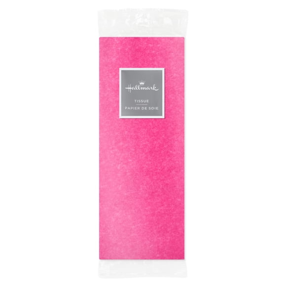 Hallmark Tissue Paper (Solid Hot Pink) 8 Sheets