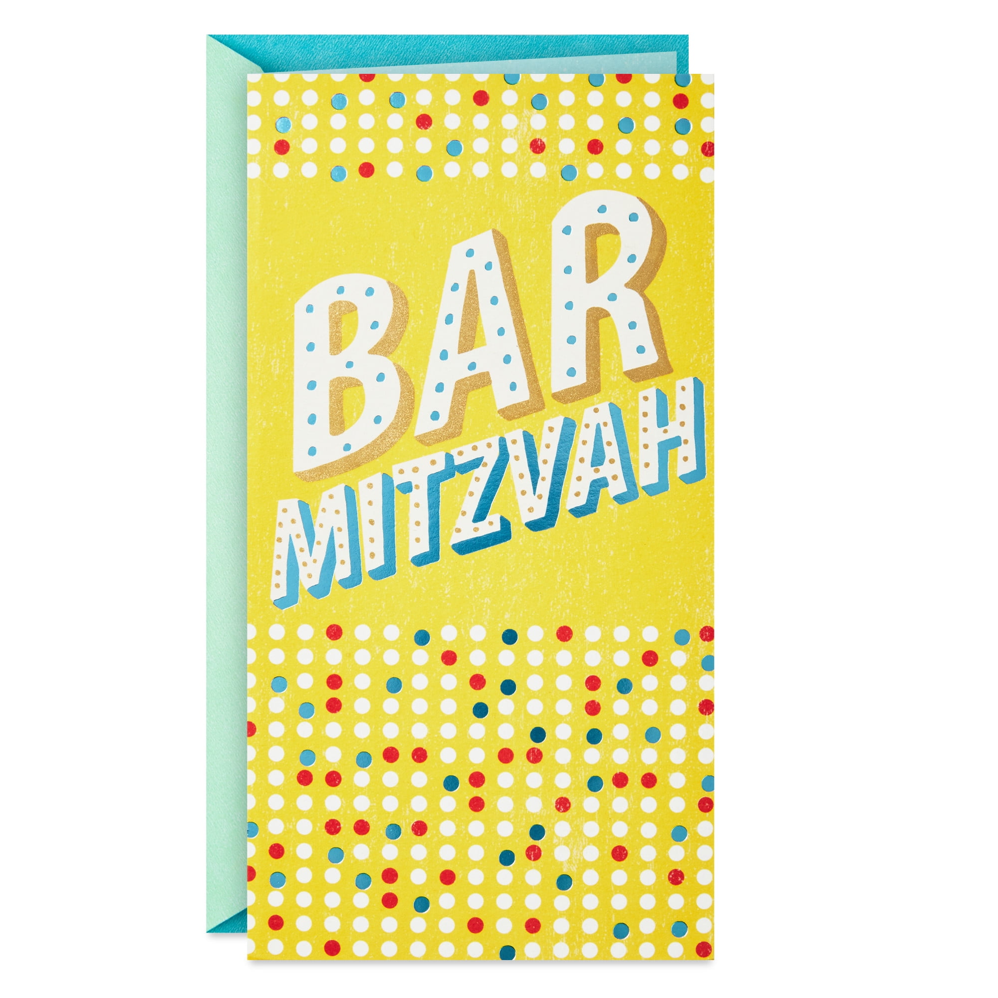 Hallmark Tree of Life Money Holder Bar Mitzvah Card (You Make this Day Shine)