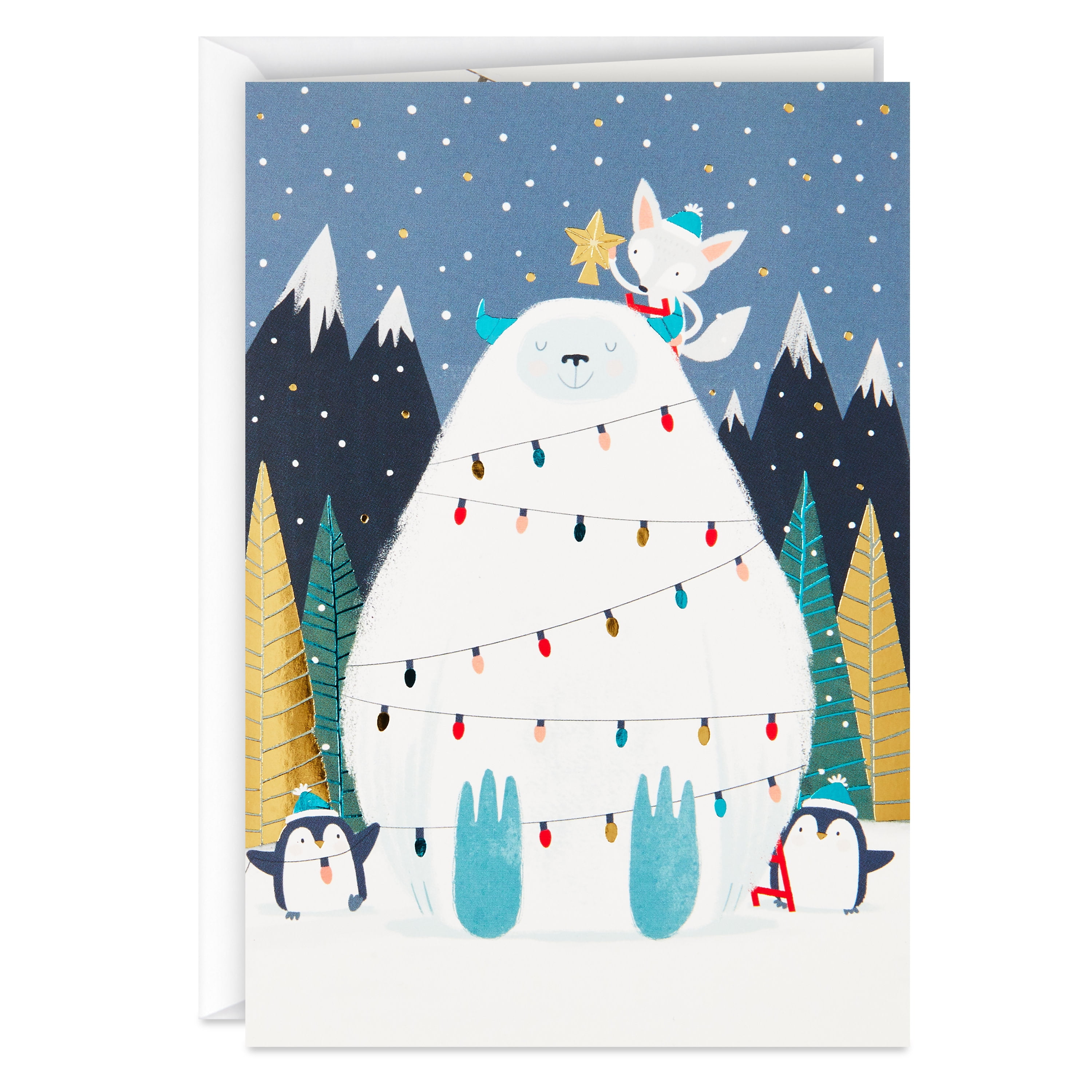 Hallmark UNICEF Boxed Christmas Cards, Yeti (12 Cards and 13 Envelopes