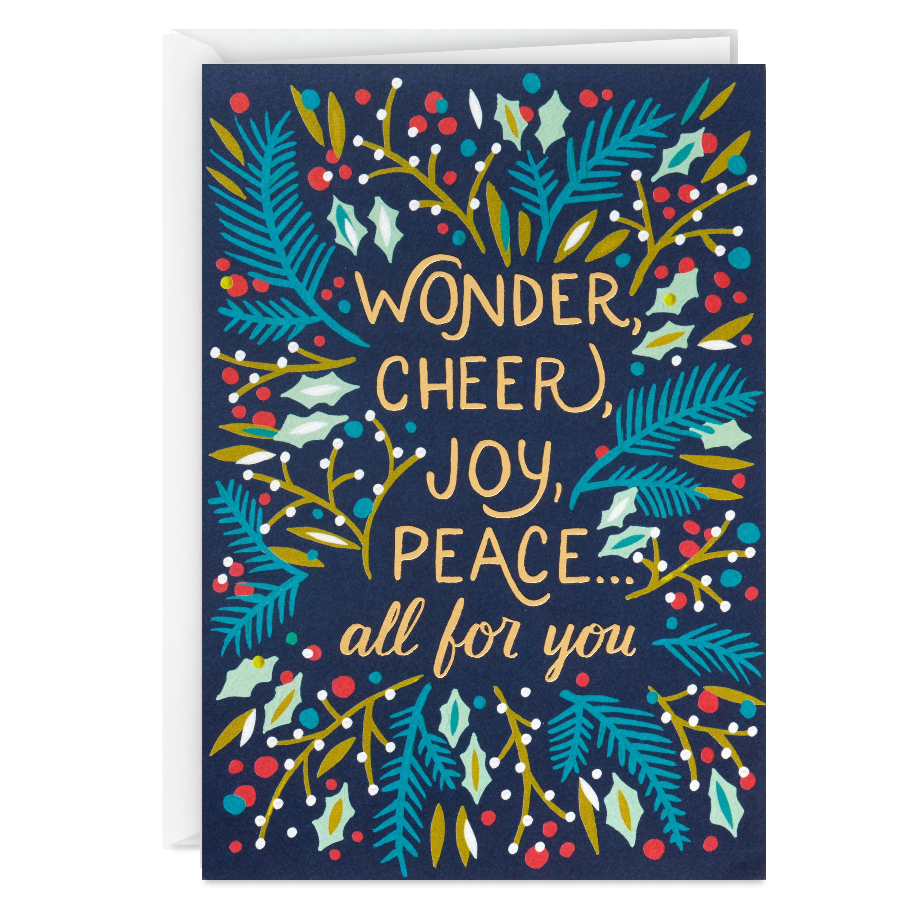 Hallmark UNICEF Boxed Christmas Greeting Cards Assortment, Wonder and Peace (12 Cards and 13