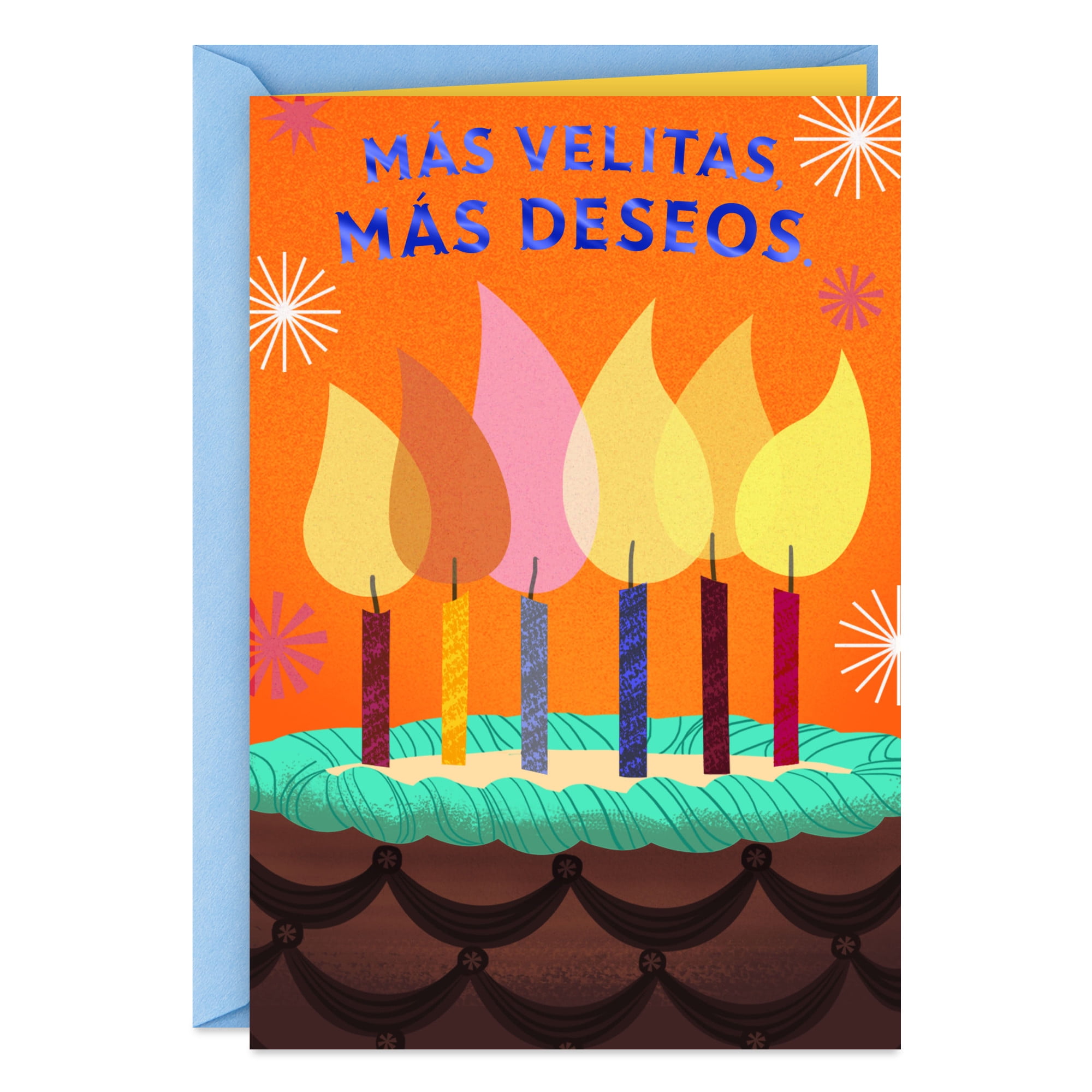 Hallmark VIDA Spanish-Language Birthday Card (More Candles and Wishes ...