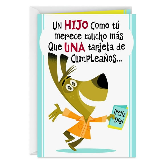 Hallmark VIDA Spanish-Language Birthday Card With Mini Cards for Son (You Deserve More Than One)