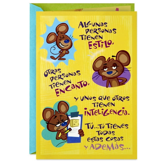 Hallmark VIDA Spanish-Language Funny Pop-Up Birthday Card (You Have It All)