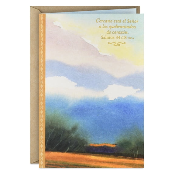 Hallmark VIDA Spanish-Language Religious Sympathy Card (May You Find Strength and Peace)