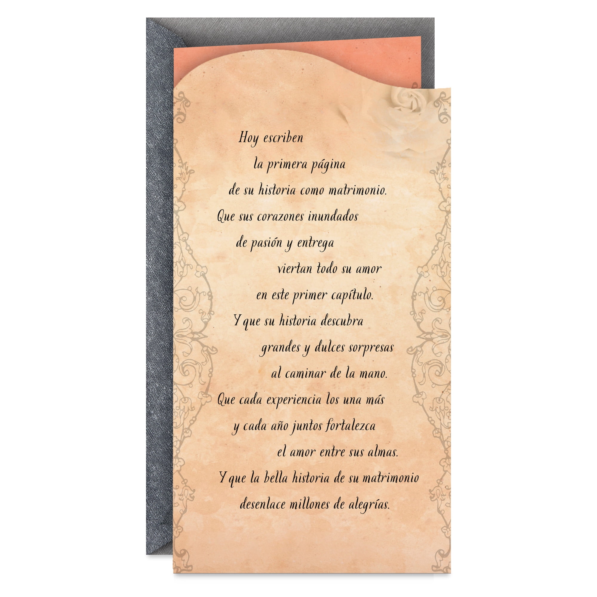 Hallmark VIDA Spanish-Language Wedding Card for Couple (First Page in ...