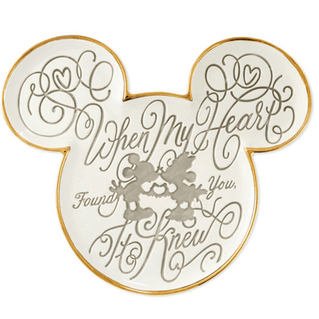 Hallmark Valentine Disney Mickey and Minnie My Heart Found You Plate New