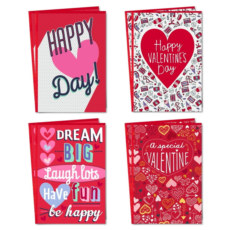 Hallmark Valentines Day Cards Assortment for Kids Be Happy 8 Valentine s Day Cards with Envelopes