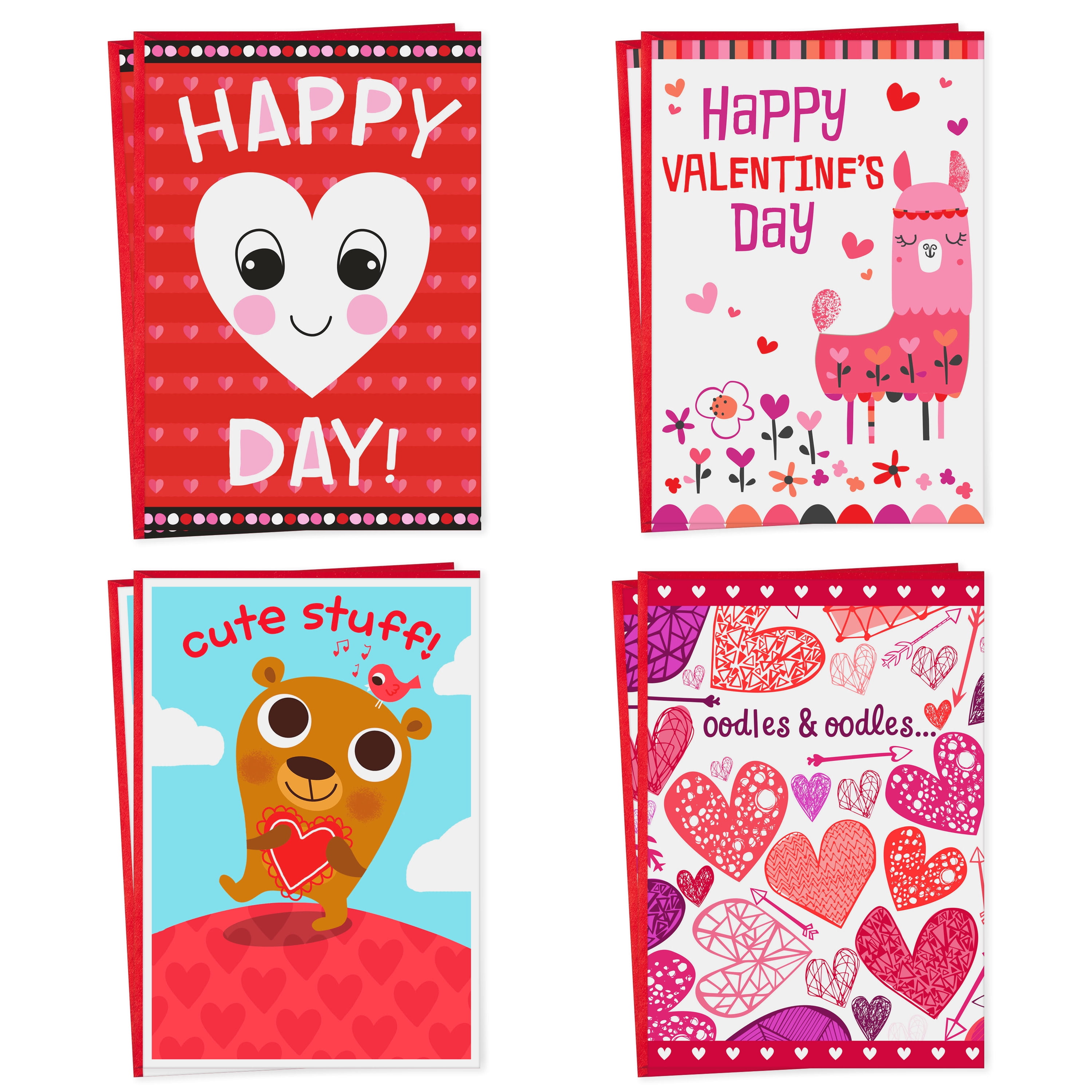  Hallmark Mini Valentines Day Cards Assortment, 18 Cards with  Envelopes (Vintage, Be My Valentine) : Books