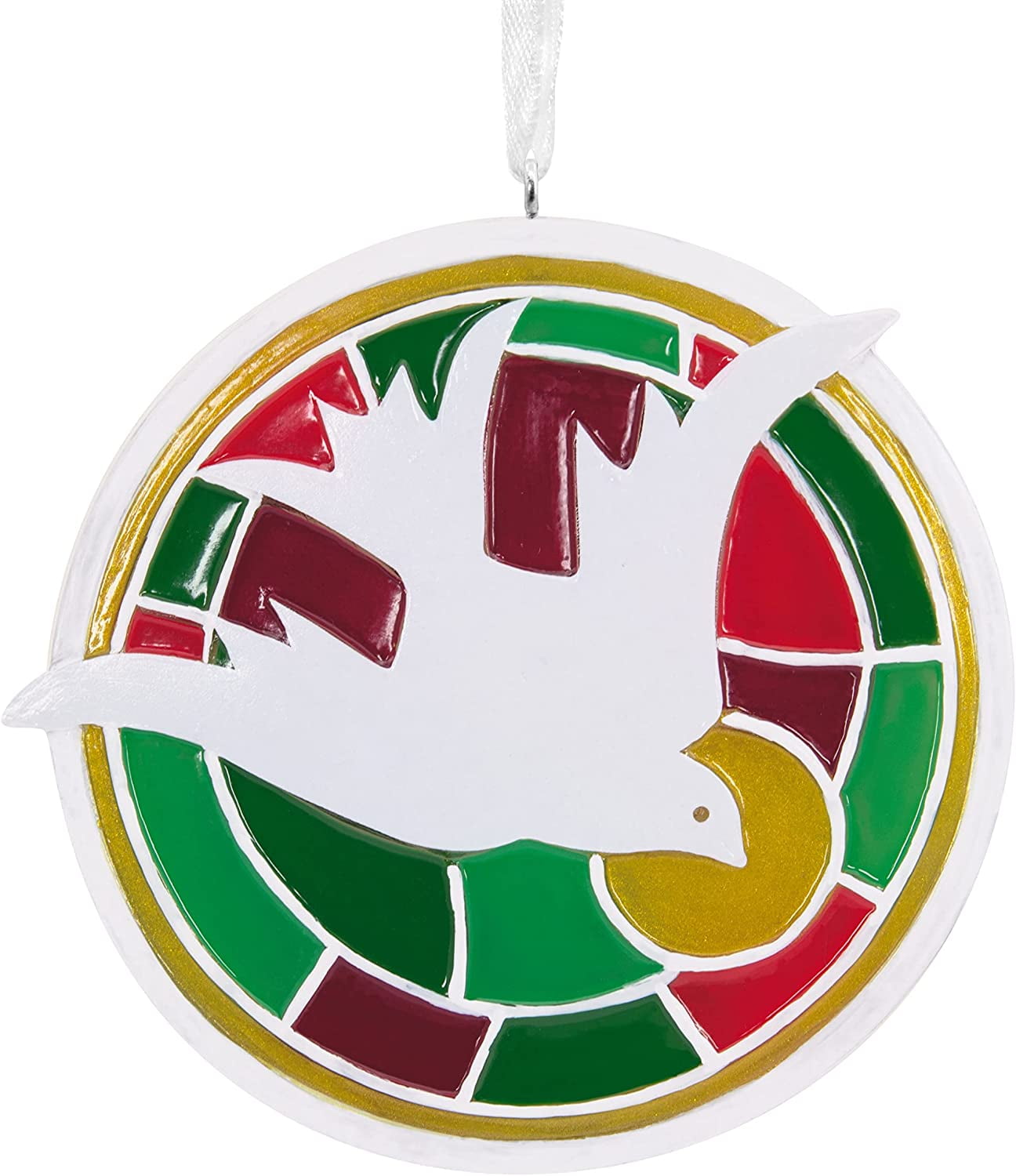 Hallmark Vida Dove Stained Glass Christmas Ornament - Walmart.com