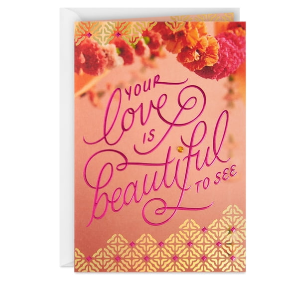 Hallmark Wedding Card (Beautiful Love)
