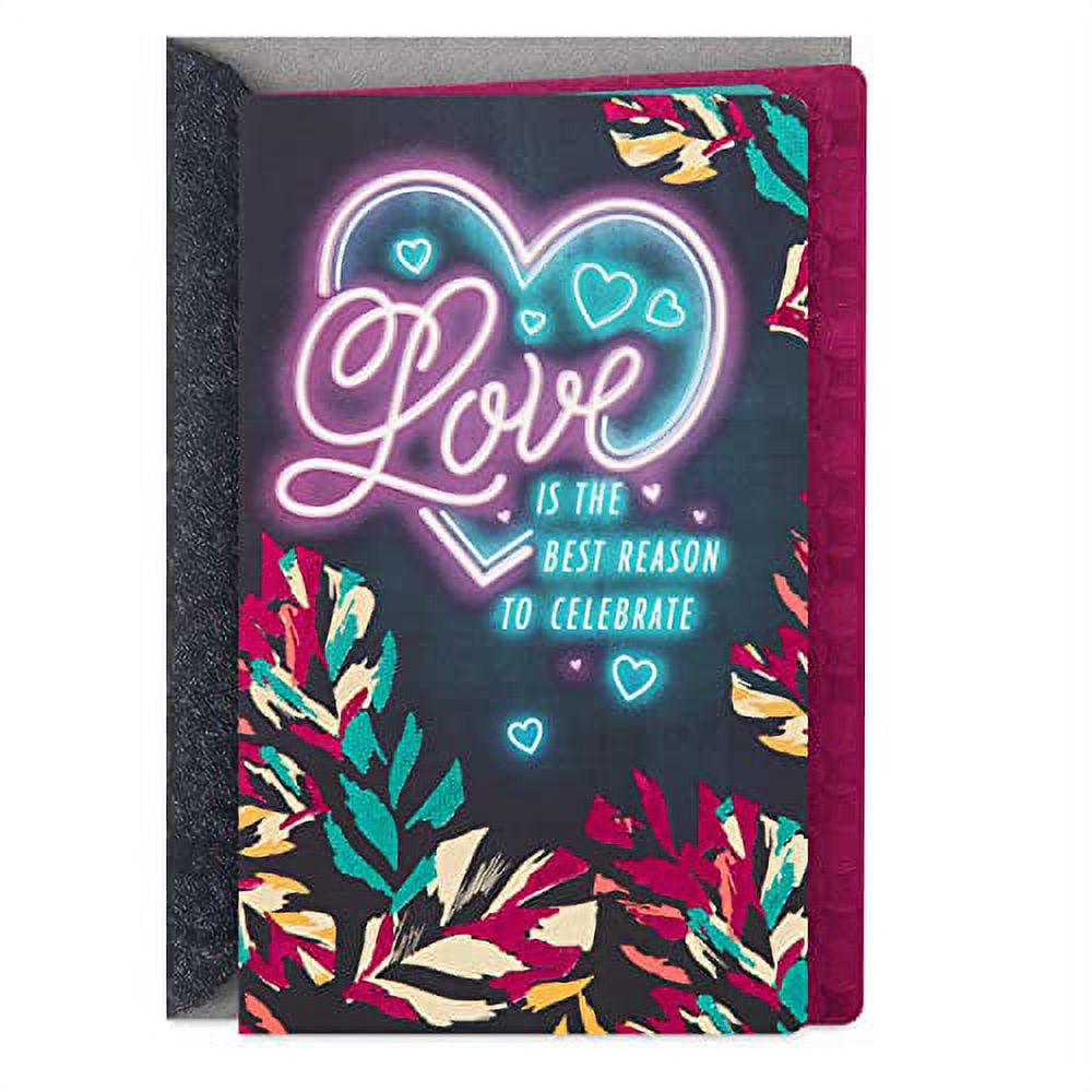 Hallmark Wedding Card, Bridal Shower Card, Engagement Card (Neon Sign