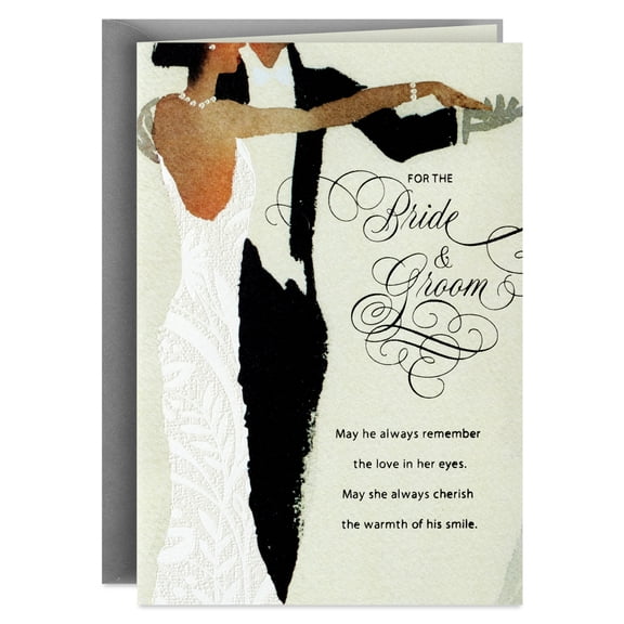 Hallmark Wedding Card (Dancing Bride & Groom)