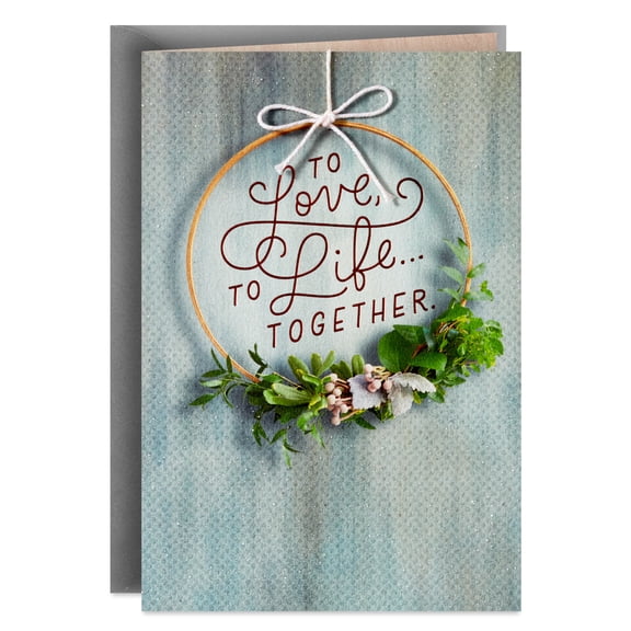 Hallmark Wedding Card (To Love, To Life)