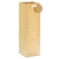 thumbnail image 1 of Hallmark Wine Gift Bag (Gold Sparkle), 1 of 7