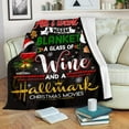 thumbnail image 1 of Hallmark Wine Premium Fleece Blanket, 1 of 8