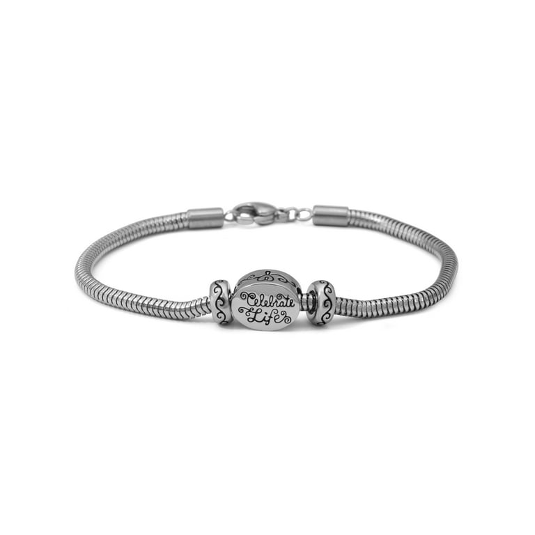 Hallmark Women's Stainless-Steel Celebrate Life Starter Bracelet
