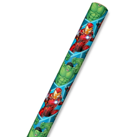 Hallmark Wrapping Paper, 22.5 Sq. ft. (Avengers in Action)